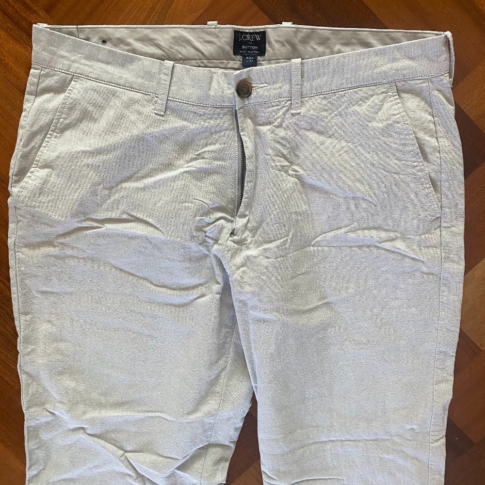 J.Crew Sutton Light Grey Chino Pant